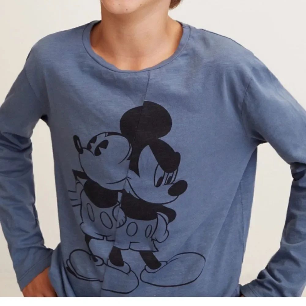 MANGO Mickey Mouse long sleeve top NWOT